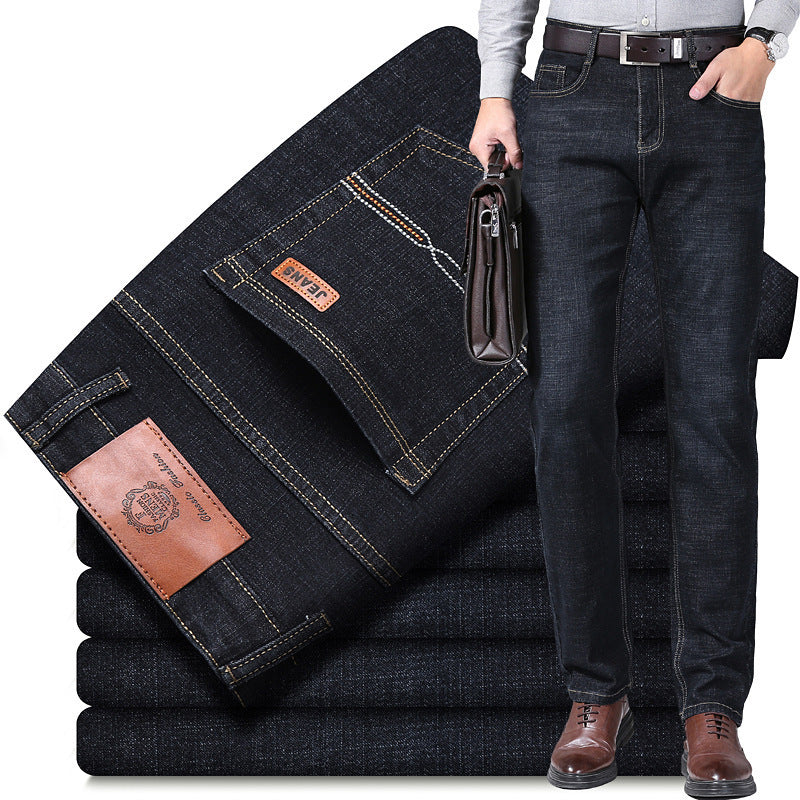 Autumn Thick Jeans Men's Loose Straight - Modefluss
