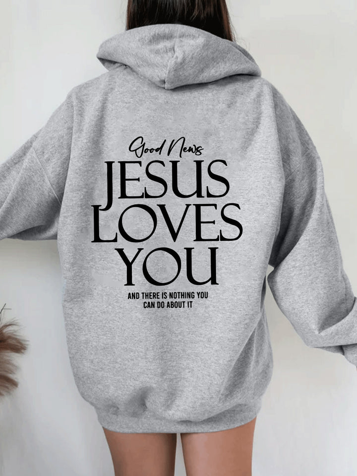 Brushed Hoody Kangaroo Pocket Hoodie Dear Person Behind Me - Modefluss