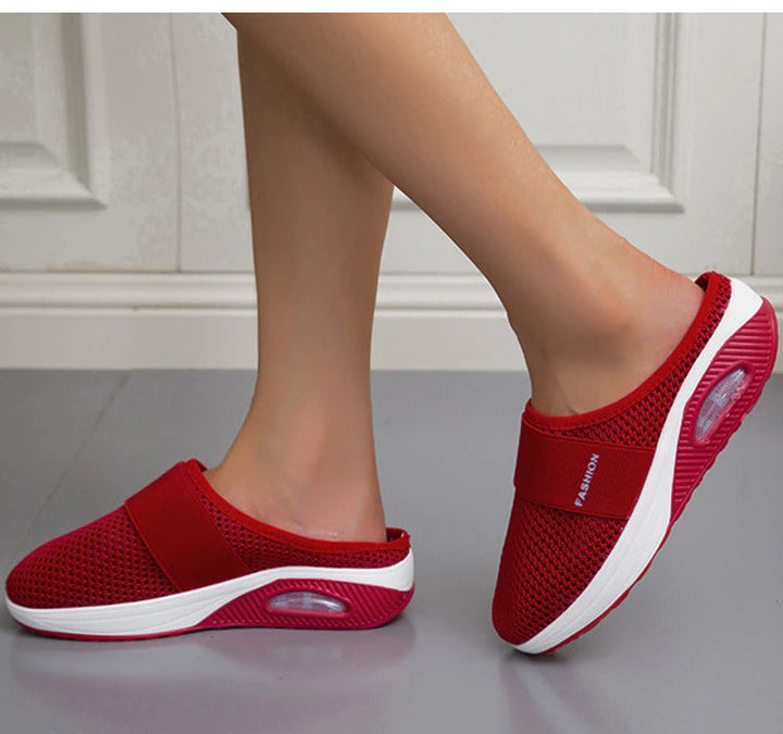 Emma - Chaussures de marche à enfiler avec coussin orthopédique