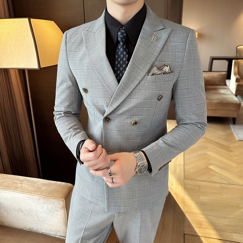 Men's Autumn And Winter Suit Three-piece Business Casual - Modefluss