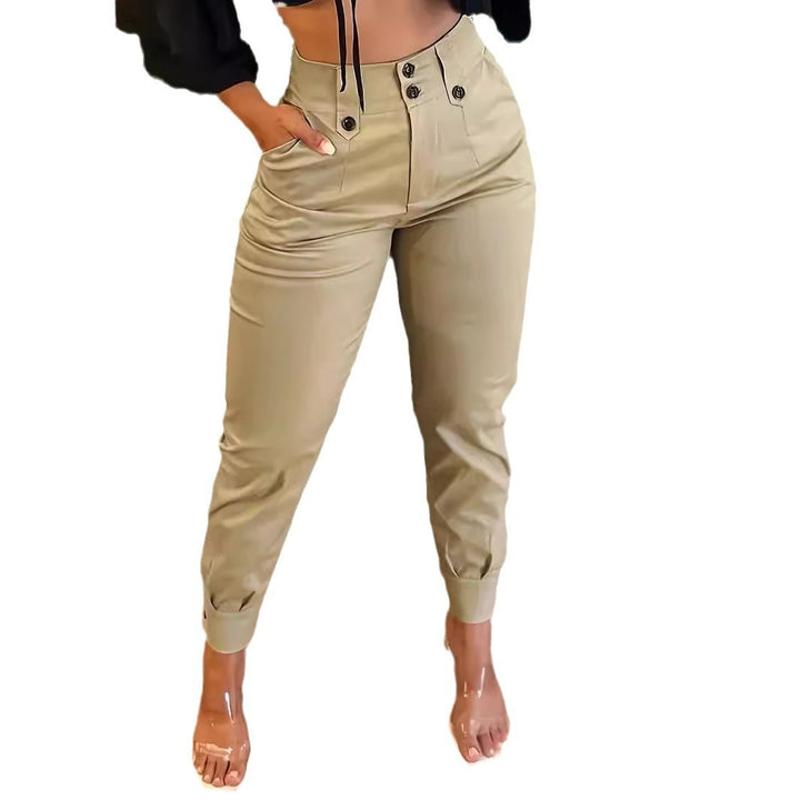 Women's Fashion Casual Everyday Joker Solid Color Trousers - Modefluss