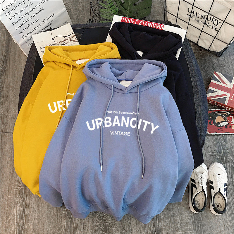 Loose Casual Long Sleeves Hooded Top - Modefluss