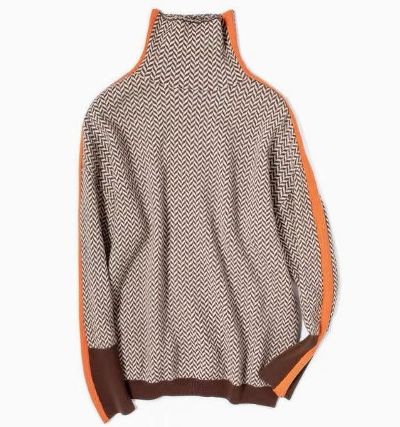 Rollkragenpullover – Lässiger Strickpullover für Damen - Modefluss
