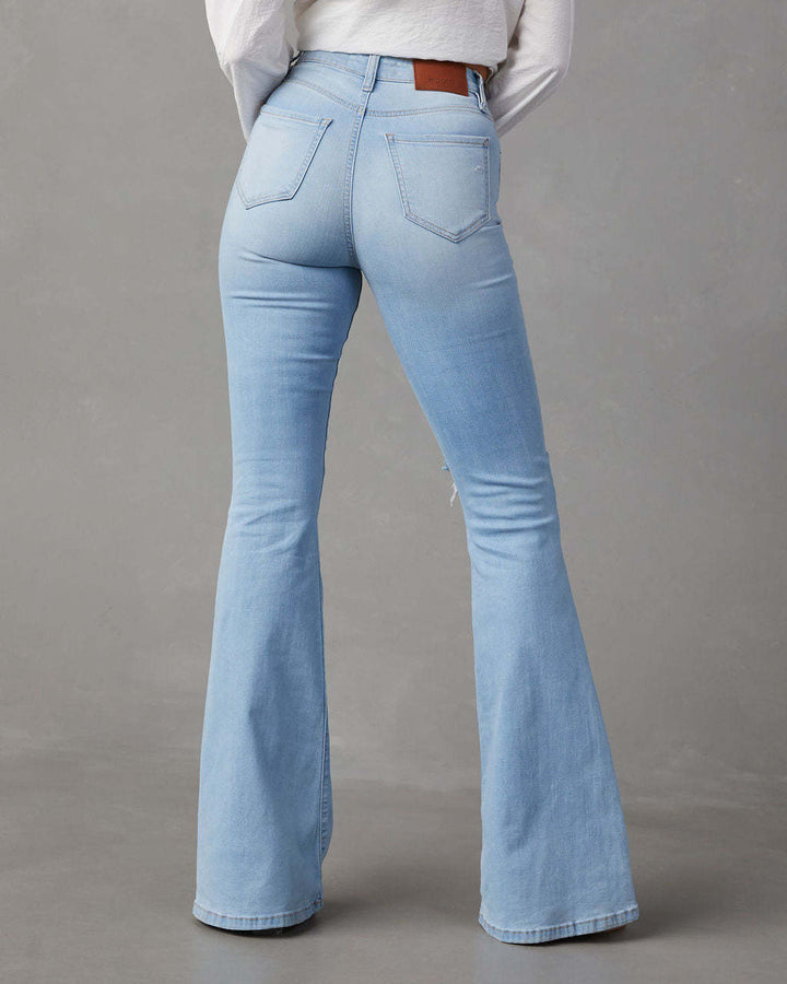 Mode Temperament Weitbein Jeans Frauen - Modefluss