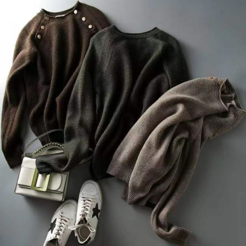 Europäische Mode – Lässige Strickpullover für Damen" - Modefluss