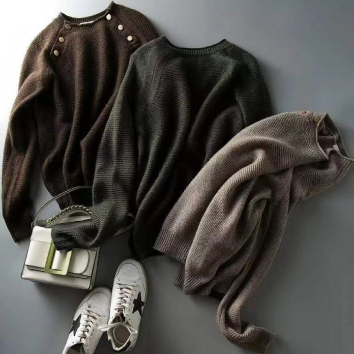 Europäische Mode – Lässige Strickpullover für Damen" - Modefluss