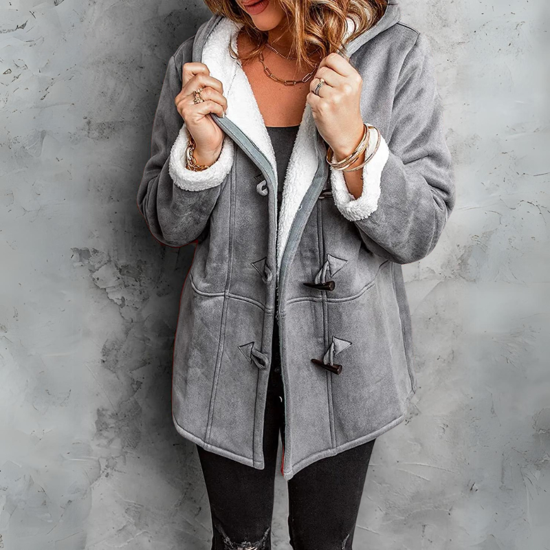 Mara™ - Manteau de cheminée blanc avec capuchon