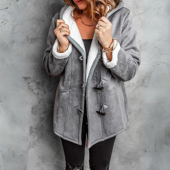 Mara™ - Manteau de cheminée blanc avec capuchon