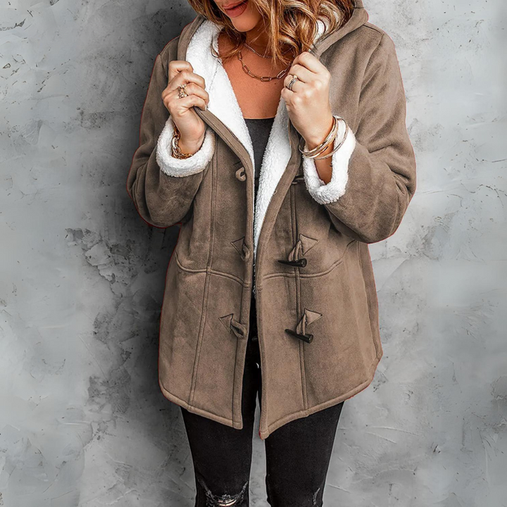 Mara™ - Manteau de cheminée blanc avec capuchon