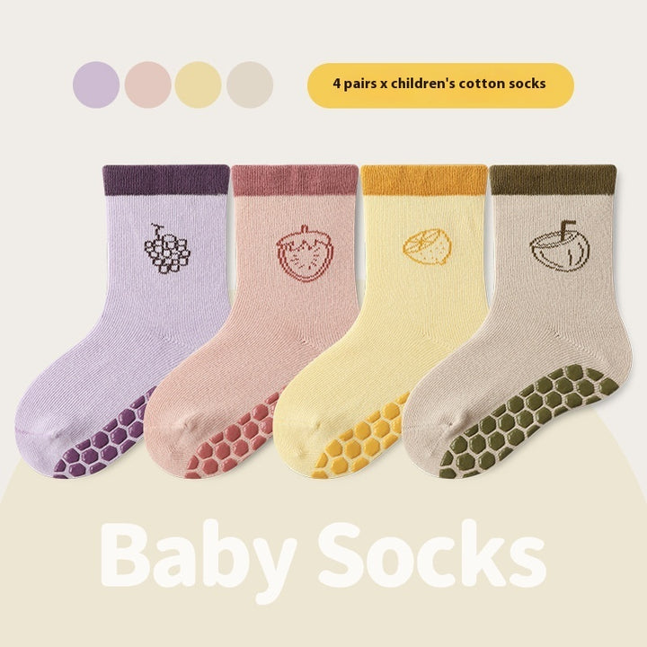 Indoor And Outdoor Children Non-slip Floor Socks Cartoon - Modefluss