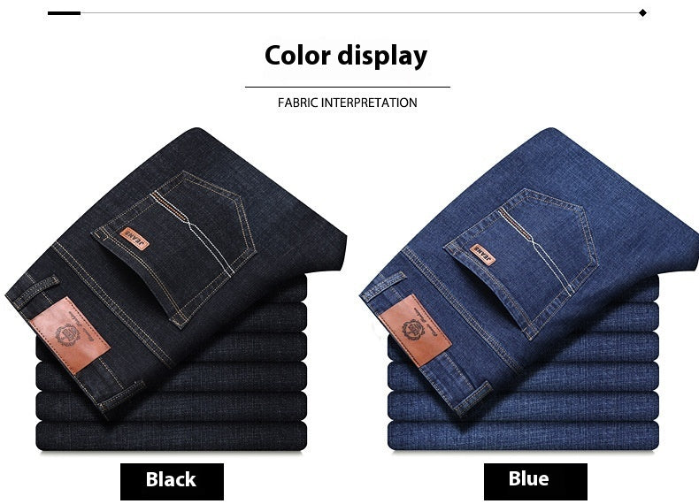 Autumn Thick Jeans Men's Loose Straight - Modefluss