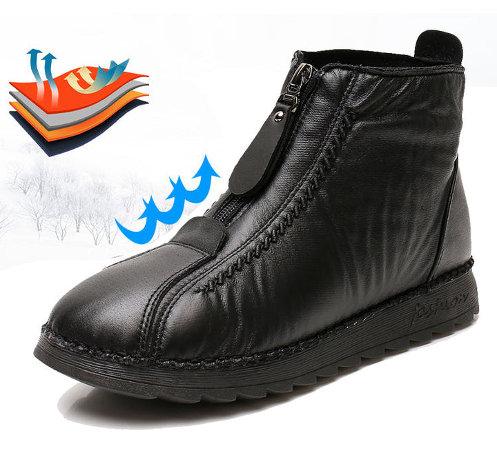 Rosie™ - Weiche, warme Winterstiefel aus veganem Leder