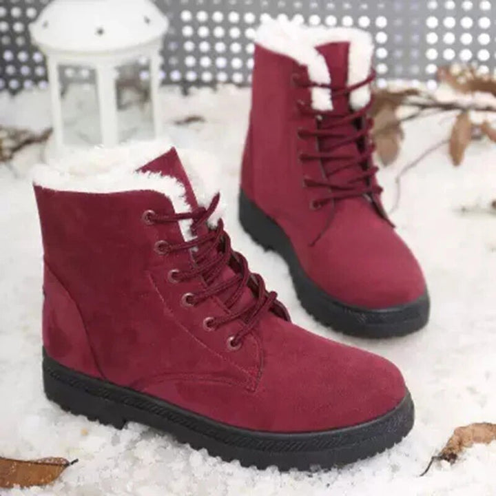 Clara™ - Stilvolle, rutschfeste Schneestiefel mit Schnürung