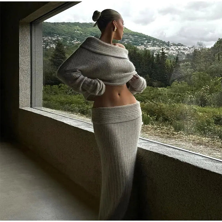 Mia™ - Stilvolles, elegantes Wollpullover-Set