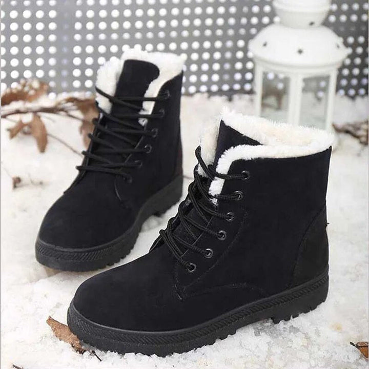 Clara™ - Stilvolle, rutschfeste Schneestiefel mit Schnürung