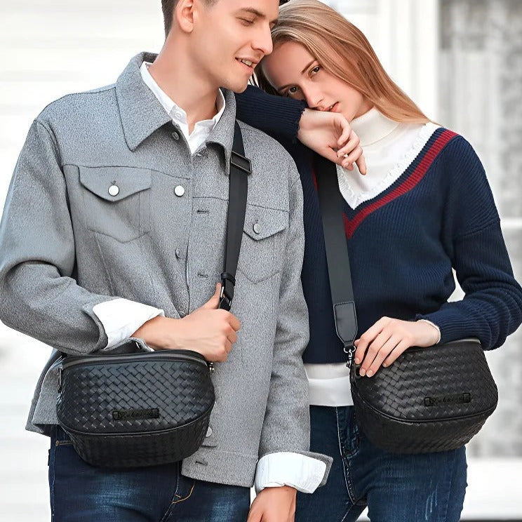 Vera™ - Handgewebte Rindsleder-Muscheltasche mit großem Fassungsvermögen