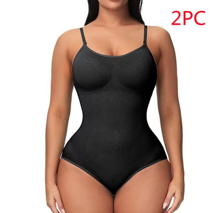 Damen Träger-Jumpsuit – Modischer, Nahtloser, Figurformender Body - Modefluss