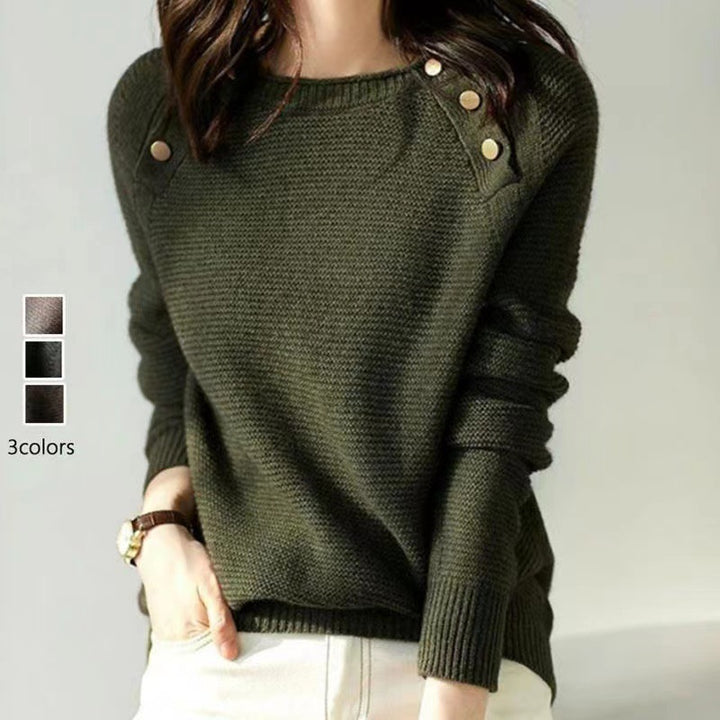 Europäische Mode – Lässige Strickpullover für Damen" - Modefluss