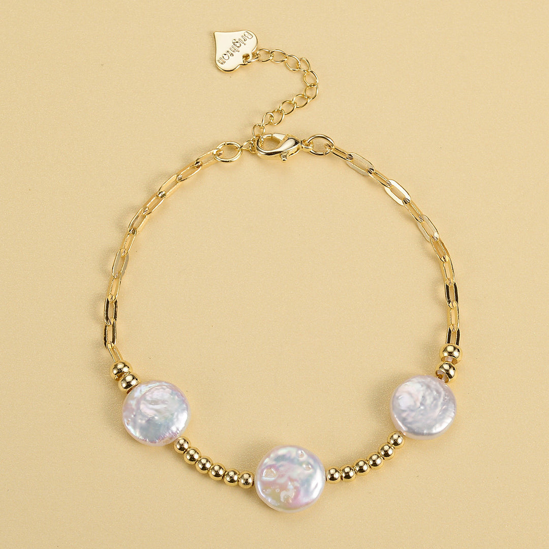 European And American Vintage Classic Metal Pearl Bracelet - Modefluss