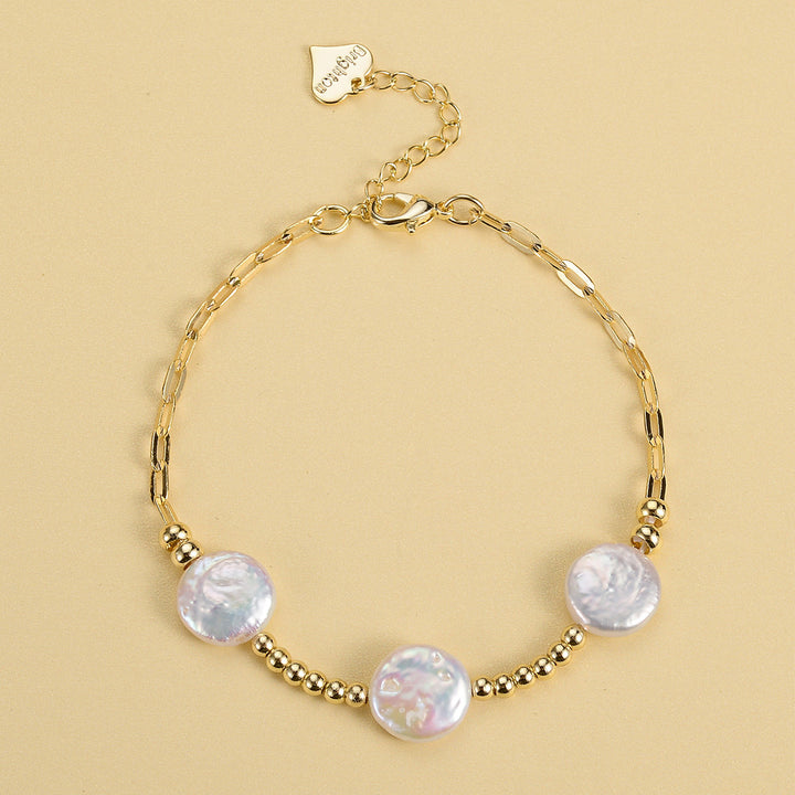 European And American Vintage Classic Metal Pearl Bracelet - Modefluss