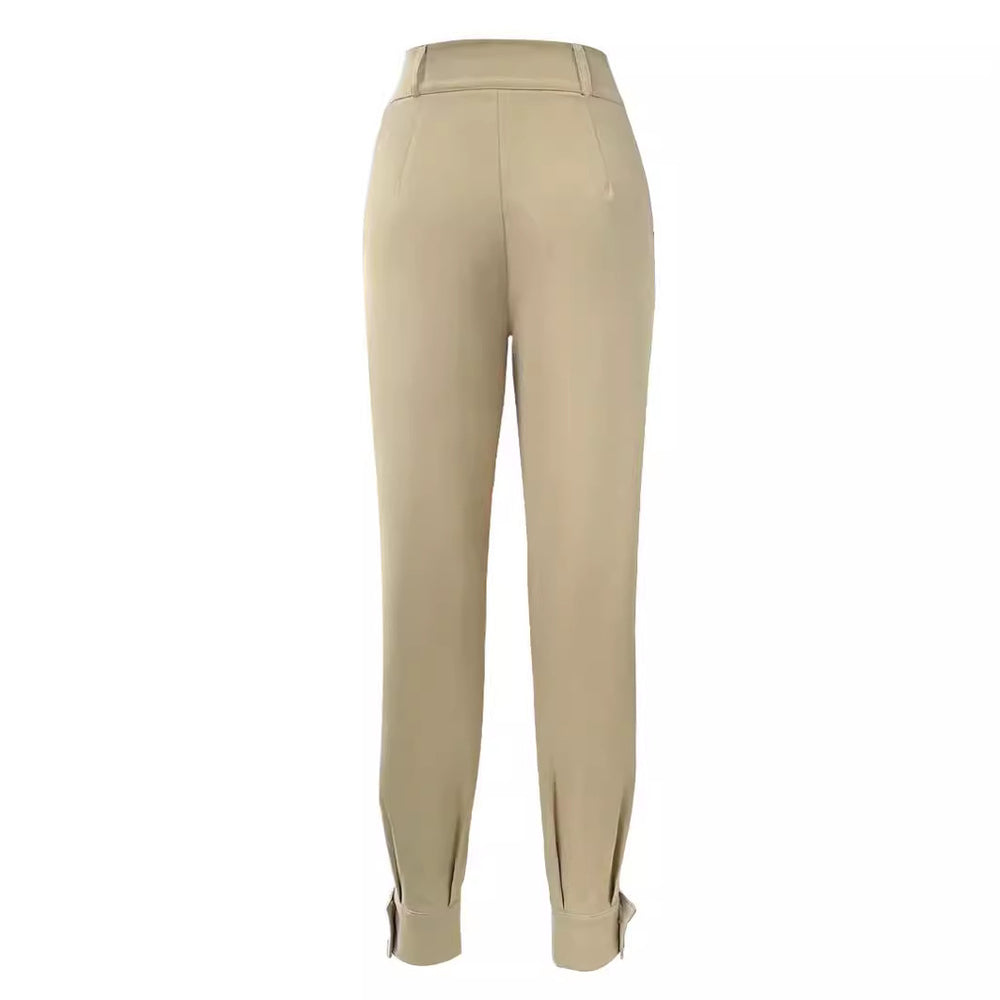 Women's Fashion Casual Everyday Joker Solid Color Trousers - Modefluss
