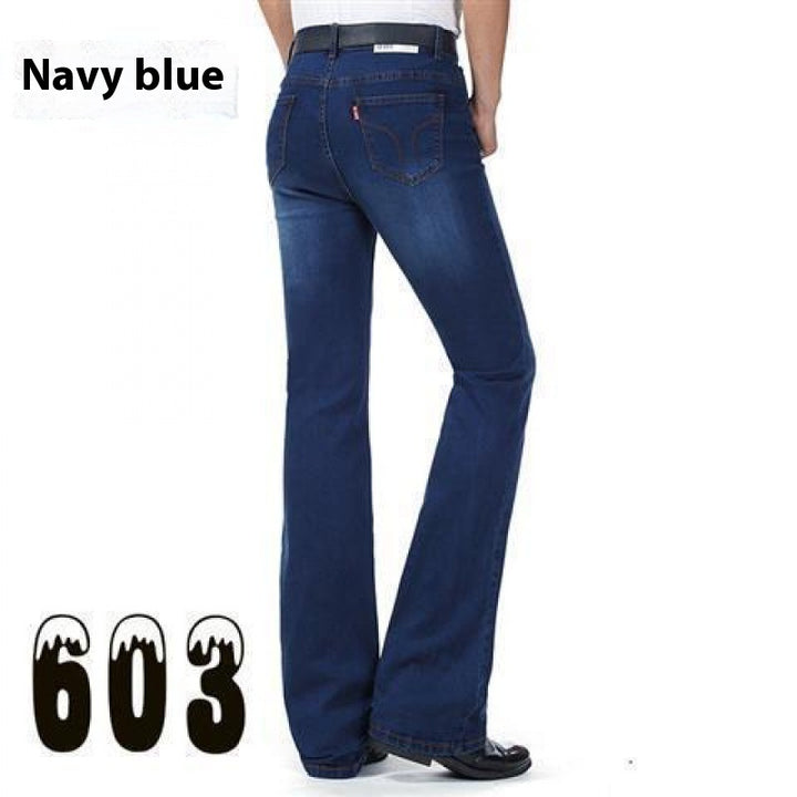 Men's Flared Pants Elastic Denim - Modefluss