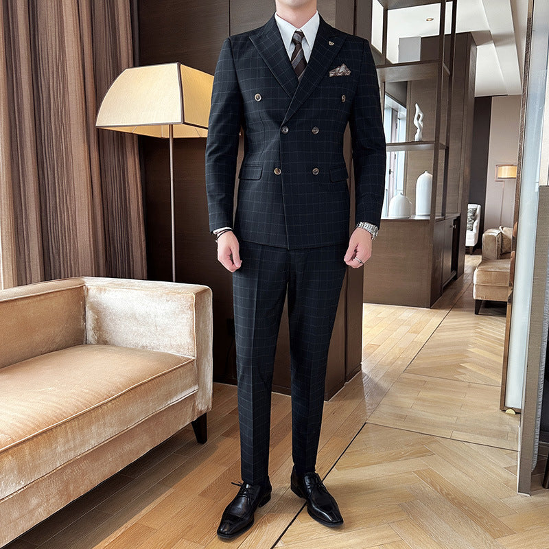 Men's Autumn And Winter Suit Three-piece Business Casual - Modefluss