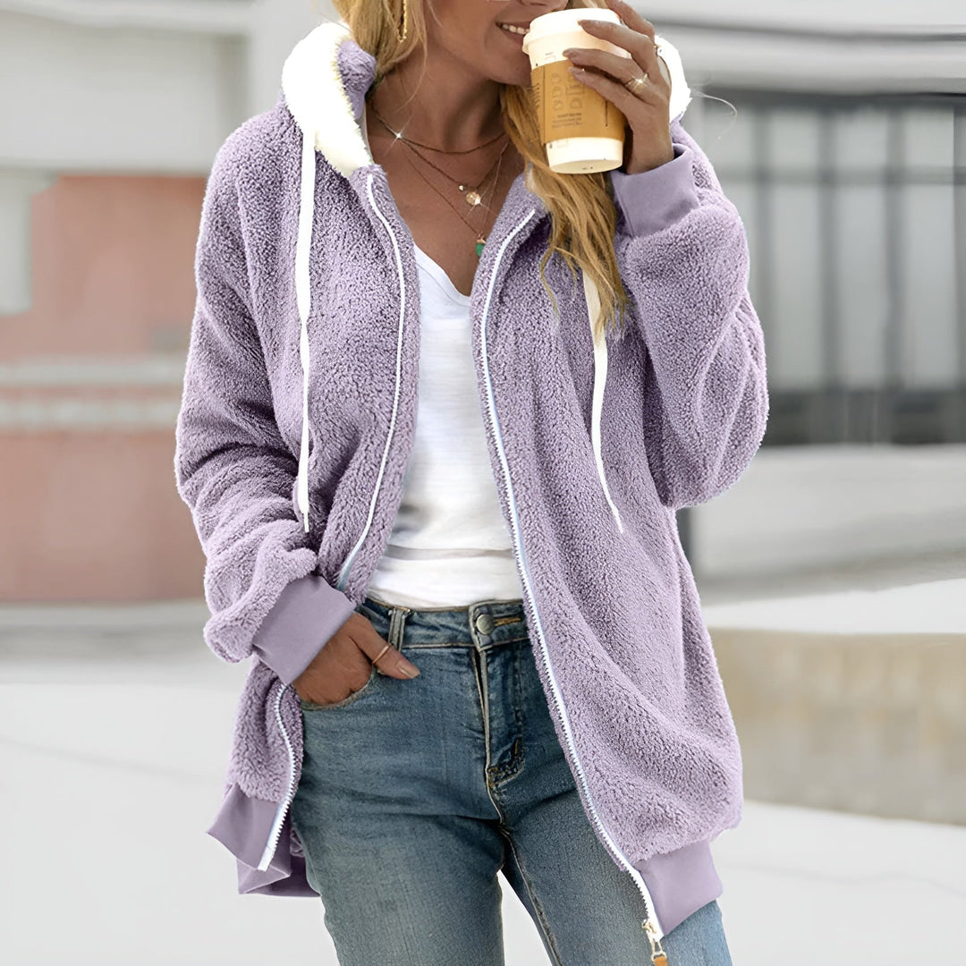 Hanna™ - Bequeme superweiche Fleecejacke mit Kapuze 