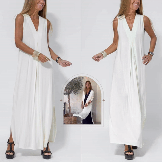 Evie - Bequemes Kleid mit Strickjacke