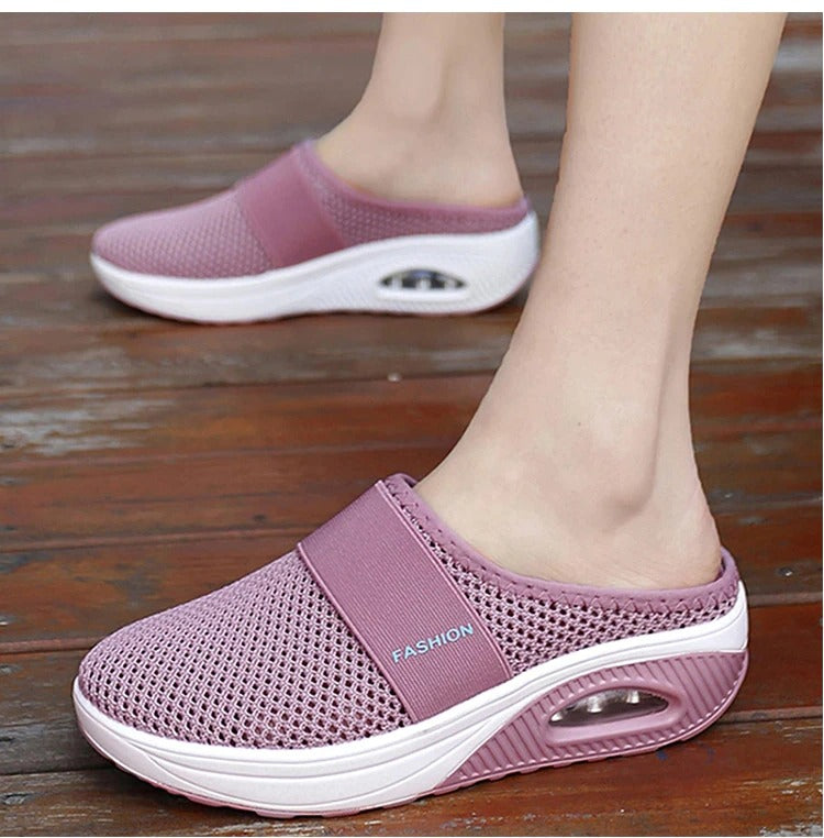 Emma - Chaussures de marche à enfiler avec coussin orthopédique