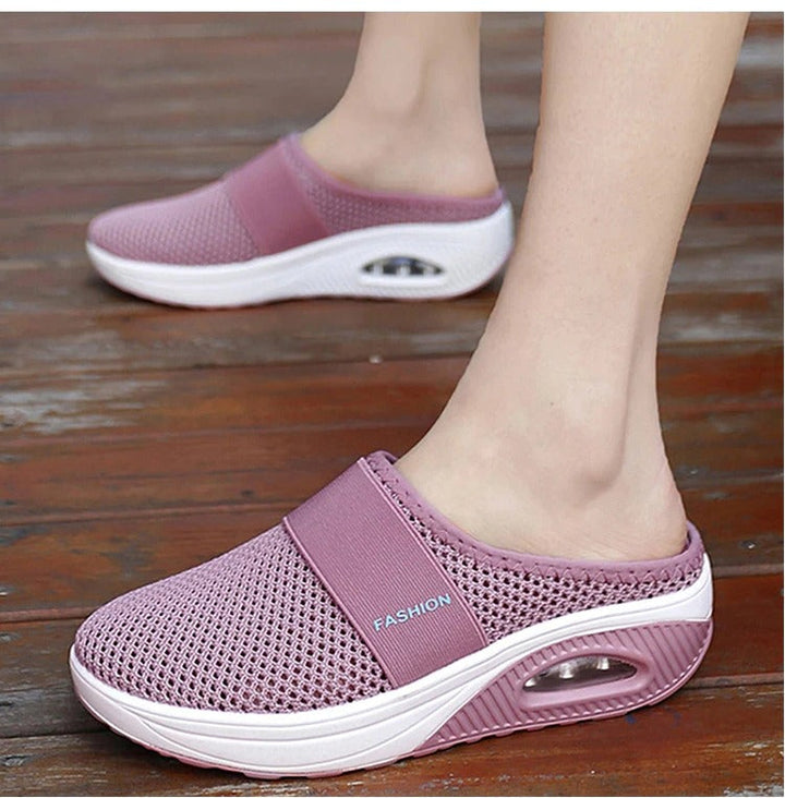 Emma - Chaussures de marche à enfiler avec coussin orthopédique
