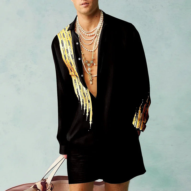 3D Printed Men's Clothing Shirt Outfit - Modefluss
