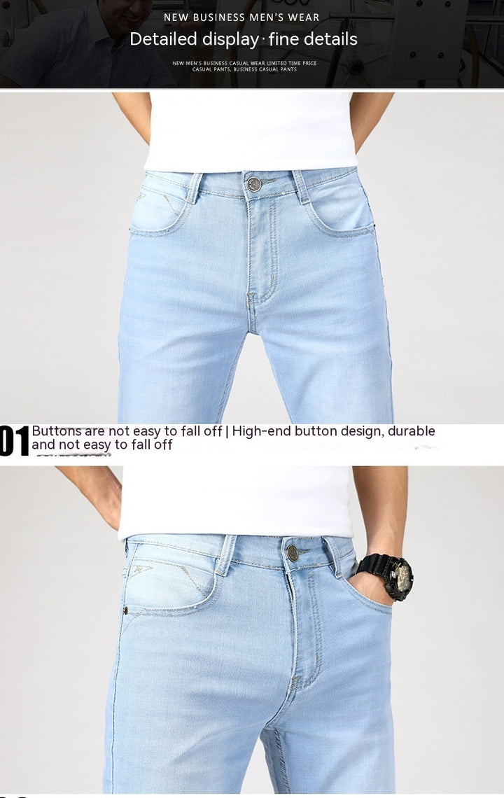 Men's Summer Jeans Men's Straight-leg Pants - Modefluss