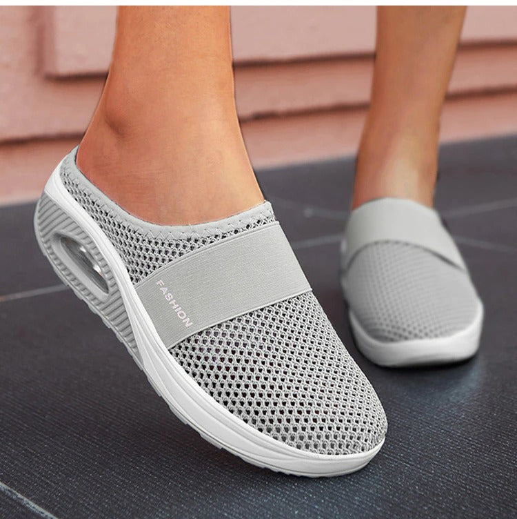 Emma - Chaussures de marche à enfiler avec coussin orthopédique