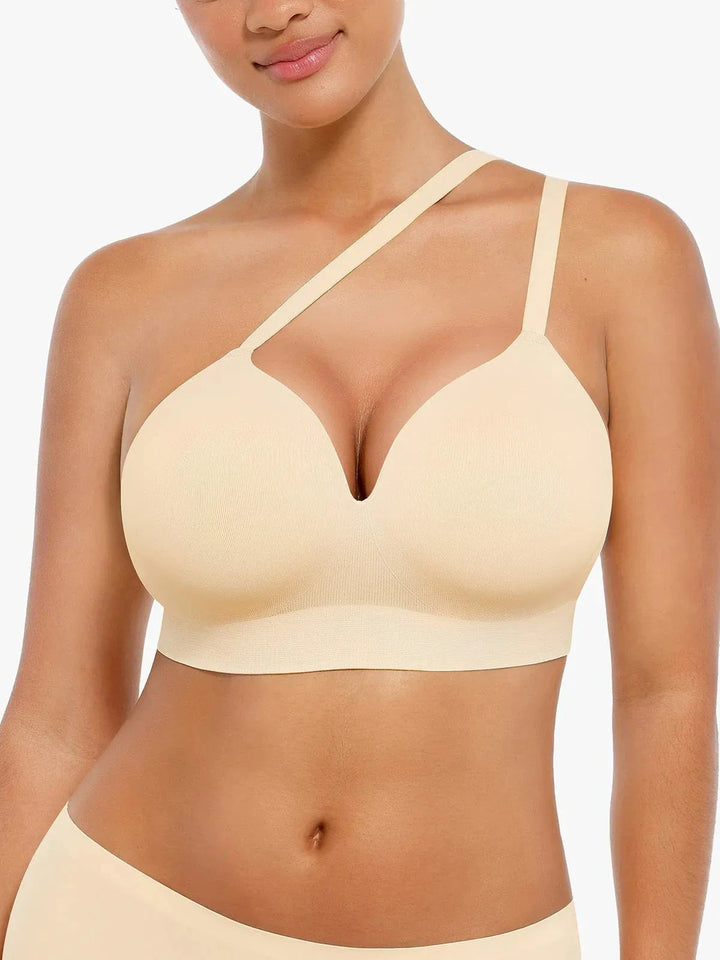 Seamless Wireless Push-Up V-Neck Bra Butt-Lifting Shorts Set