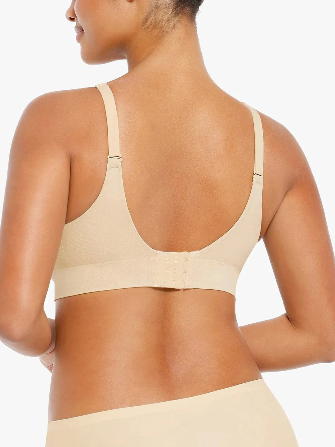 Seamless Wireless Push-Up V-Neck Bra Butt-Lifting Shorts Set