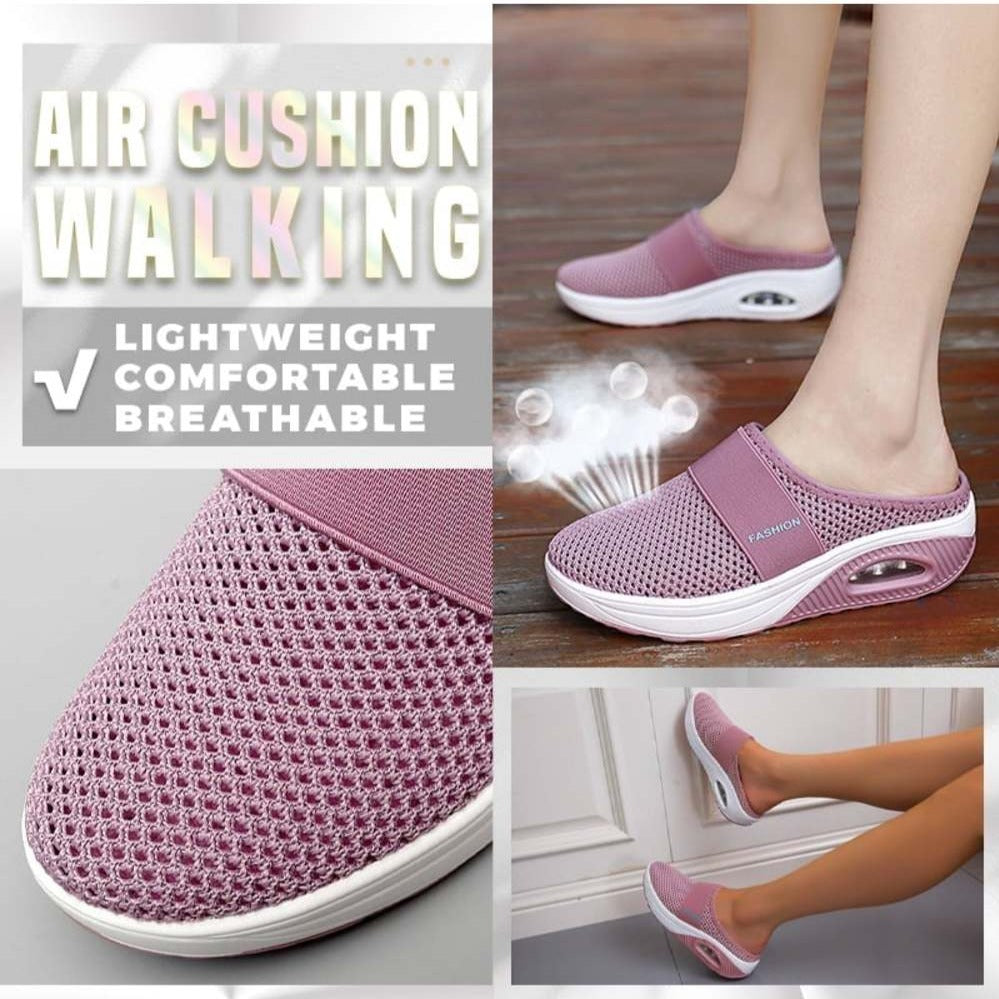 Emma - Chaussures de marche à enfiler avec coussin orthopédique
