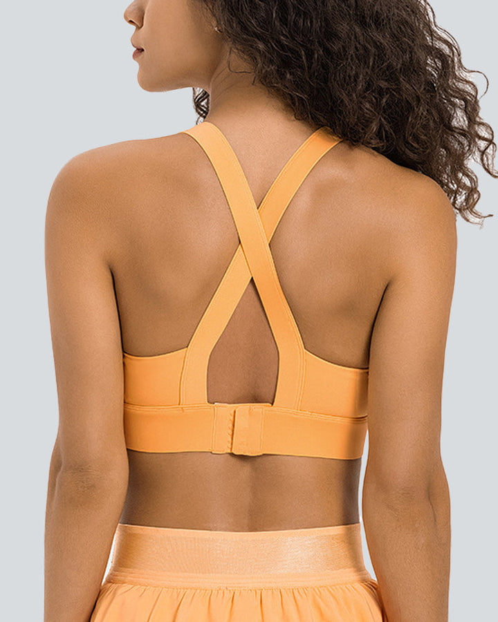 Ultra Sculpt Curve-Hugging U Neck Workout Sports Bra for Women