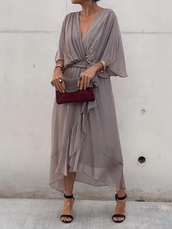 Erika™ - Elegantes Kleid mit V-Ausschnitt