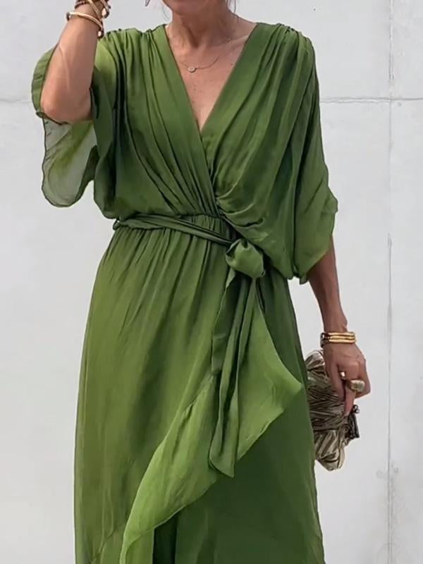 Erika™ - Elegantes Kleid mit V-Ausschnitt