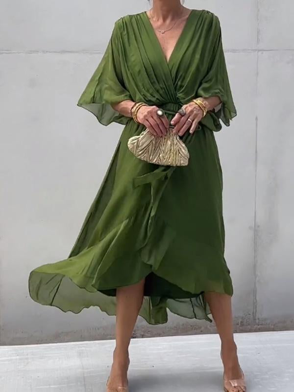 Erika™ - Elegantes Kleid mit V-Ausschnitt