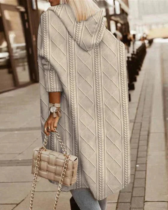 Sophie™ - Langer Cardigan mit Kapuze - Modefluss