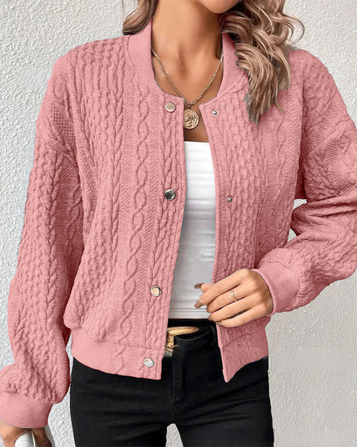 Erika™ - Bequeme Strickjacke mit handgefertigten Détails 