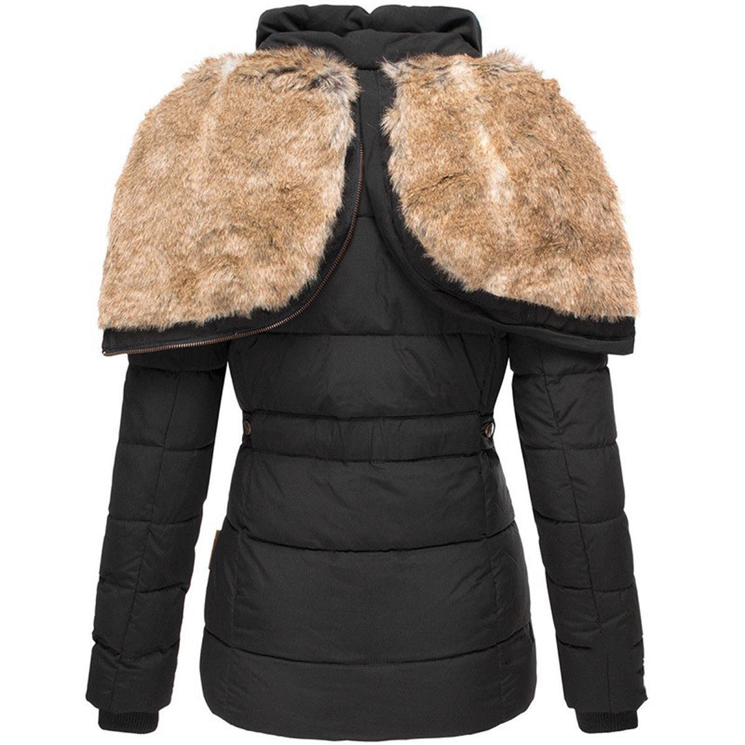 Carla™ - Bequeme warme Winterjacke mit Fell - Modefluss