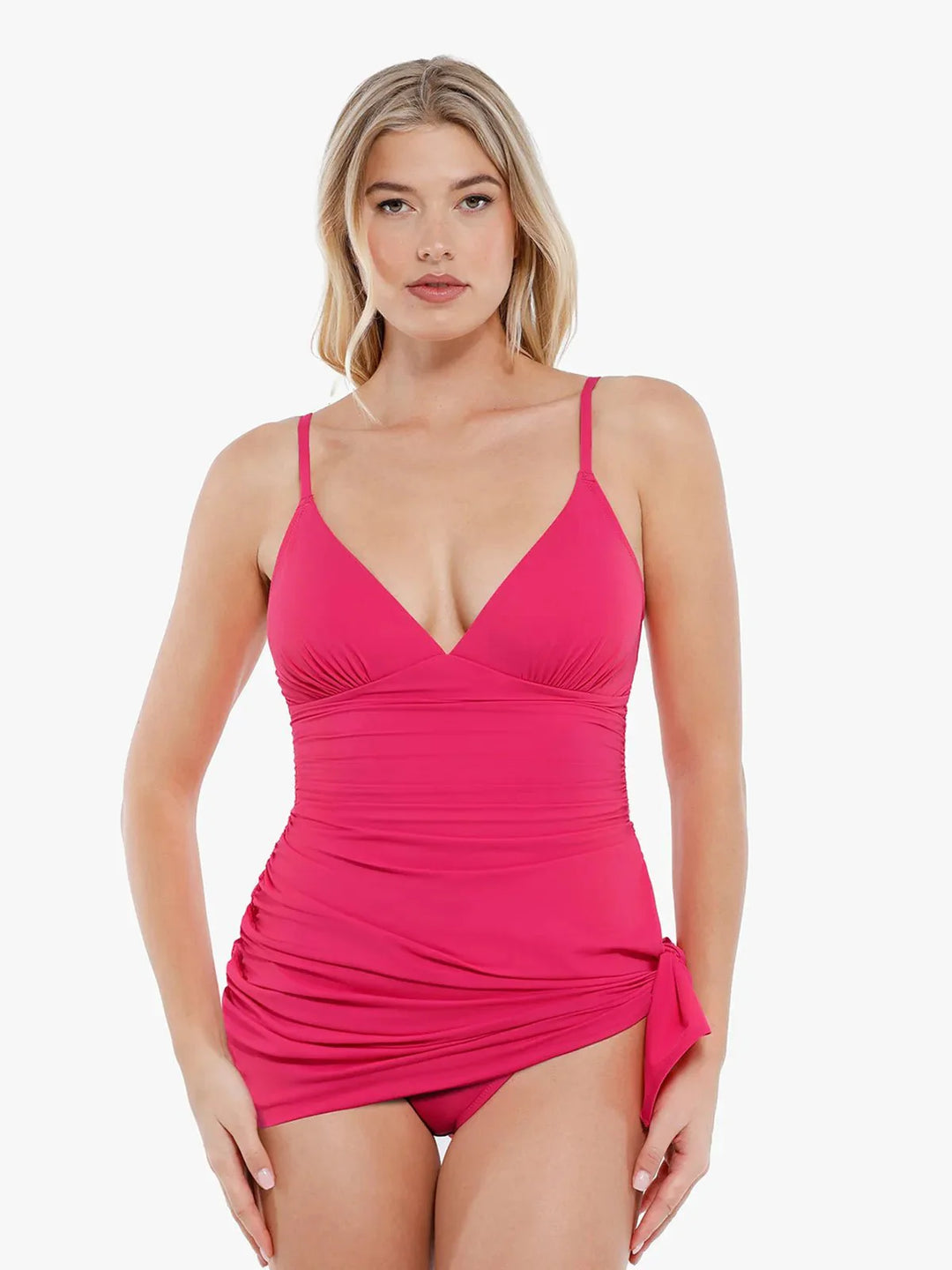 Maillot de bain une pièce convertible froncé Shapewear