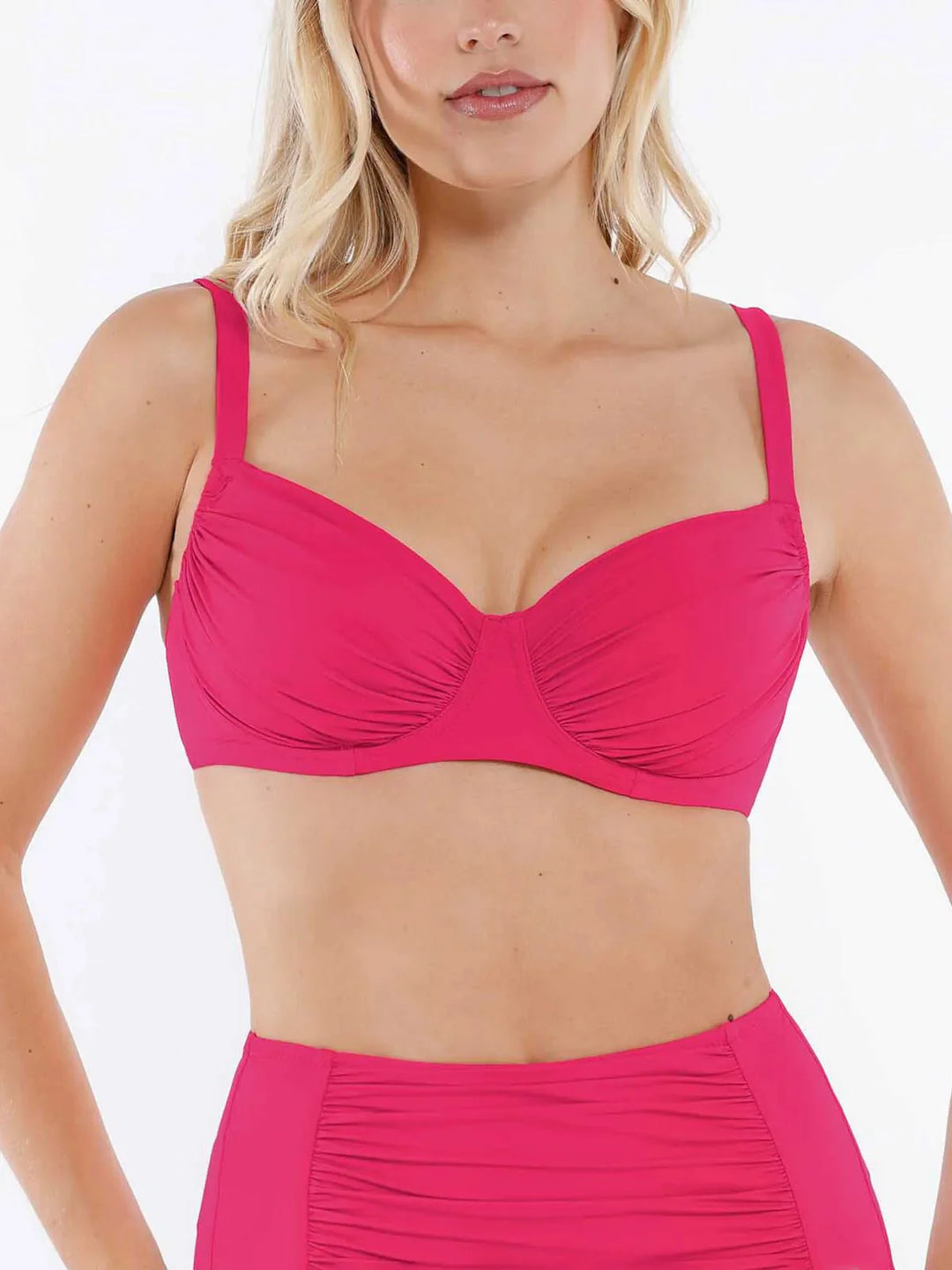 Shapewear Ruched Underwire Bikini Top - Modefluss