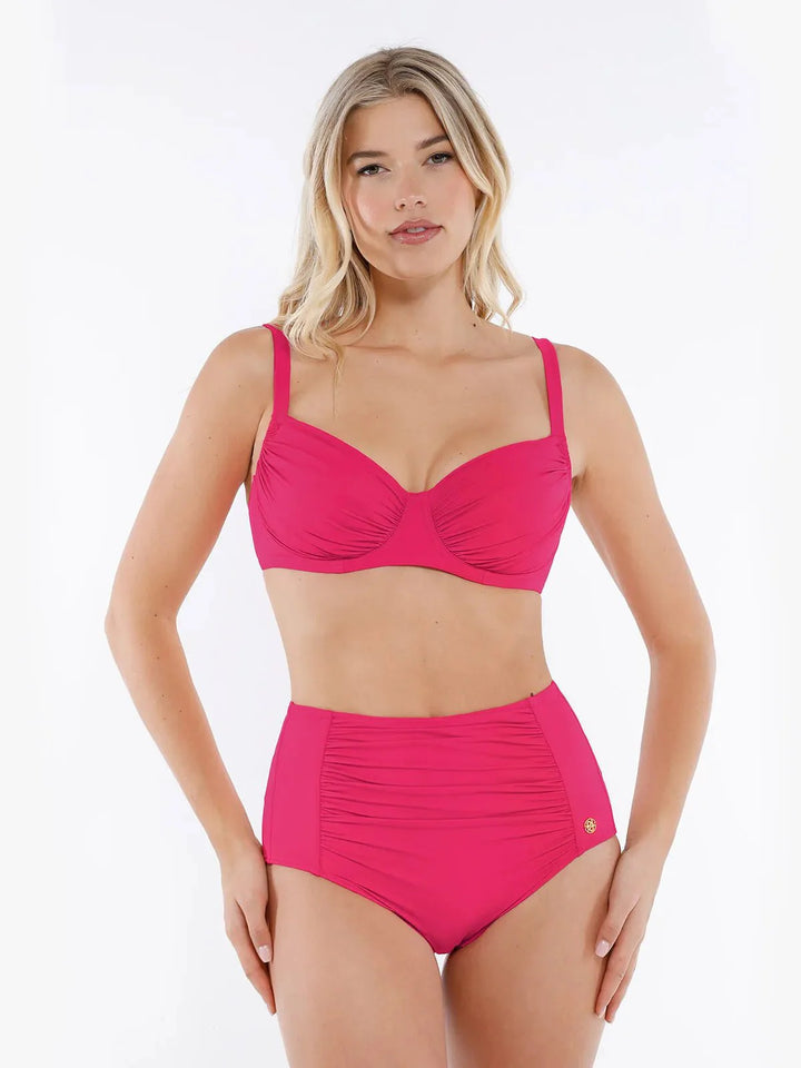 Shapewear Ruched Underwire Bikini Top - Modefluss
