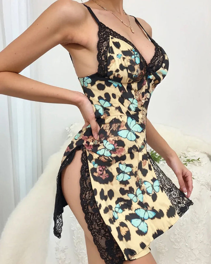 Women's Lingerie Elegant Nightwear Spaghetti Strap Nightgown