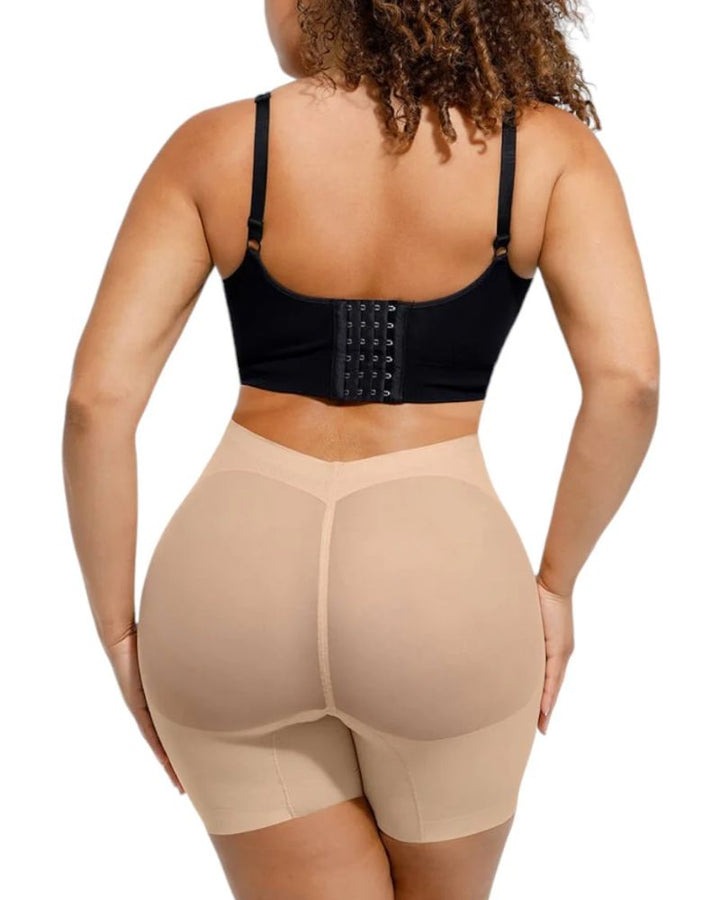 V Wasited Mesh Smooth Butt-Lifting Shorts