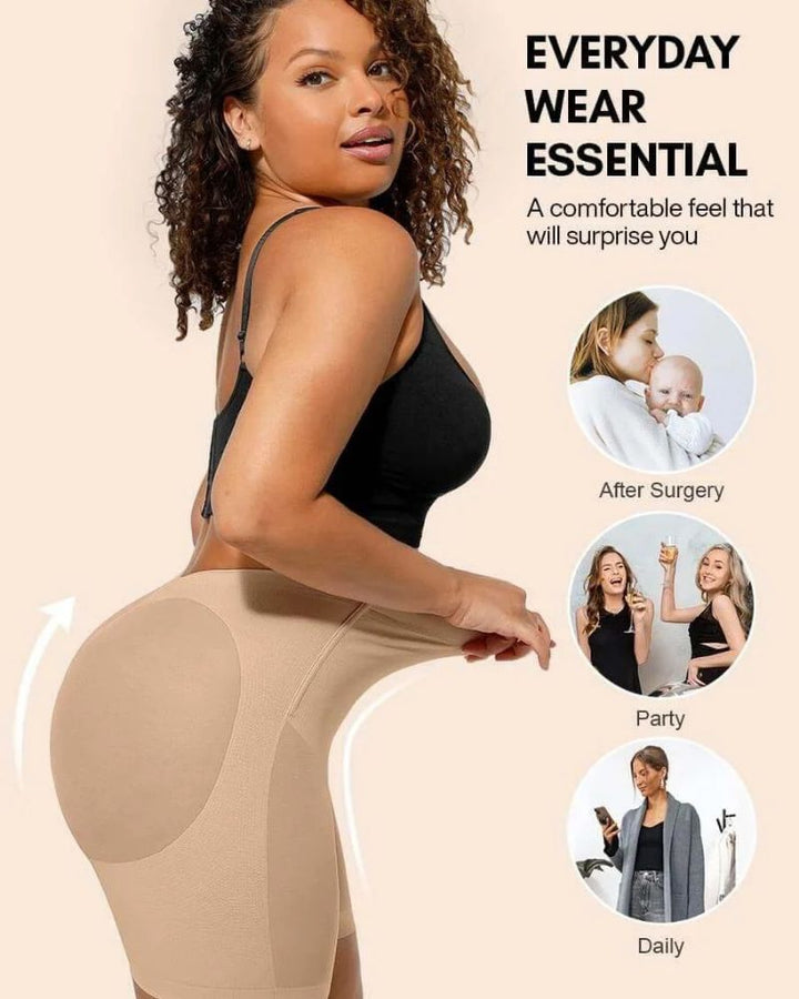 V Wasited Mesh Smooth Butt-Lifting Shorts